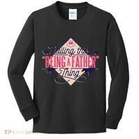 Nailing This Being A Father Thing Kids Long Sleeve Shirt thumb 0