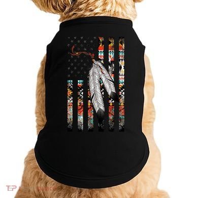 Native American Justice Day  Tribe Feather Flag Doggie Tank