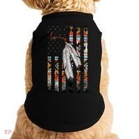 Native American Justice Day  Tribe Feather Flag Doggie Tank thumb 0
