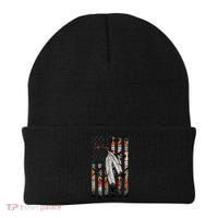 Native American Justice Day  Tribe Feather Flag Beanie thumb 0