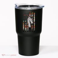 Native American Justice Day  Tribe Feather Flag Tumbler thumb 0
