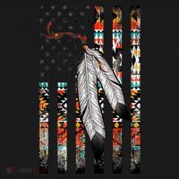 Native American Justice Day  Tribe Feather Flag Women's Tank Top thumb 5