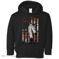Native American Justice Day  Tribe Feather Flag Toddler Hoodie thumb 0