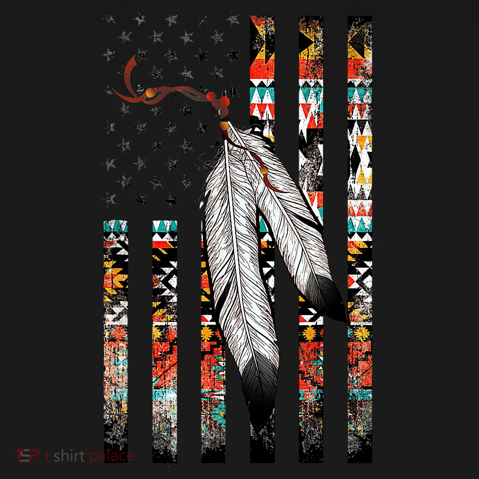 Native American Justice Day  Tribe Feather Flag Toddler Hoodie