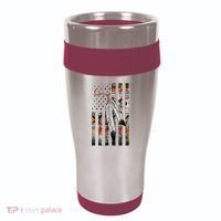 Native American Justice Day  Tribe Feather Flag 16oz Travel Tumbler thumb 0