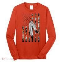 Native American Justice Day  Tribe Feather Flag Long Sleeve Shirt thumb 0
