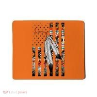 Native American Justice Day  Tribe Feather Flag Mousepad thumb 0