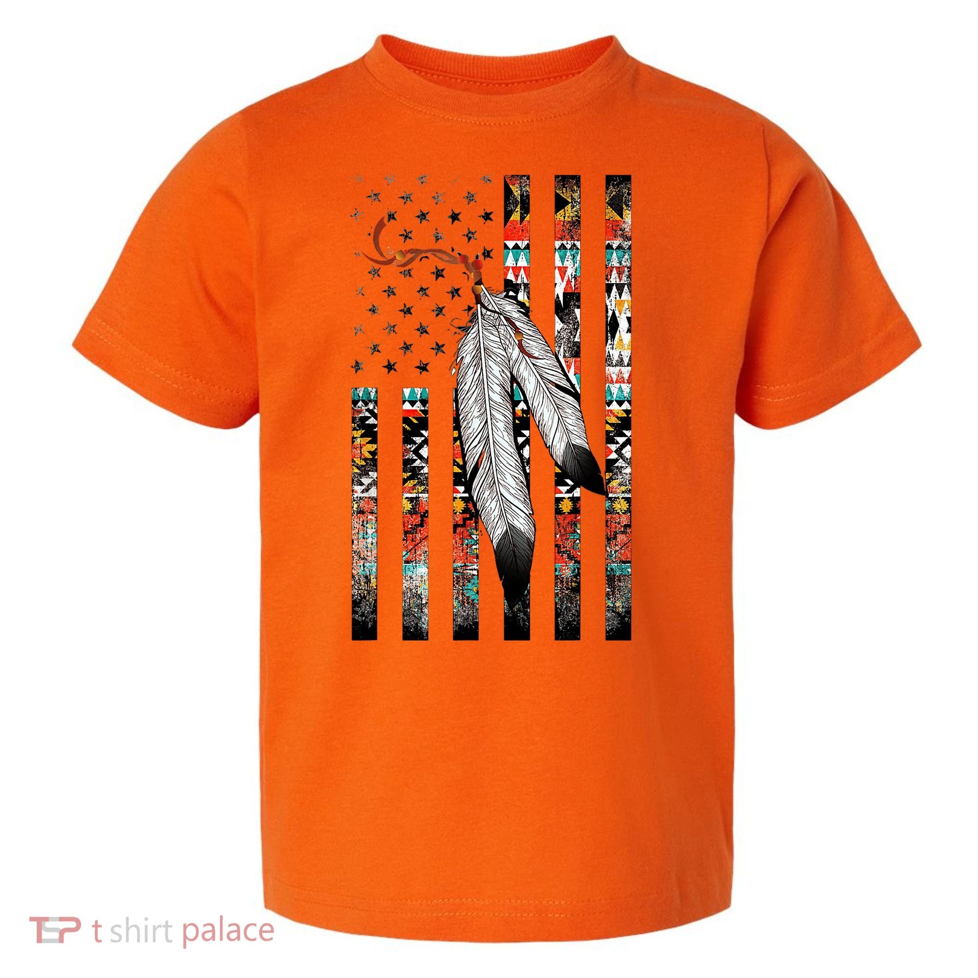 Native American Justice Day  Tribe Feather Flag Toddler T-Shirt