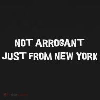Not Arrogant Just From New York Tank Top thumb 6