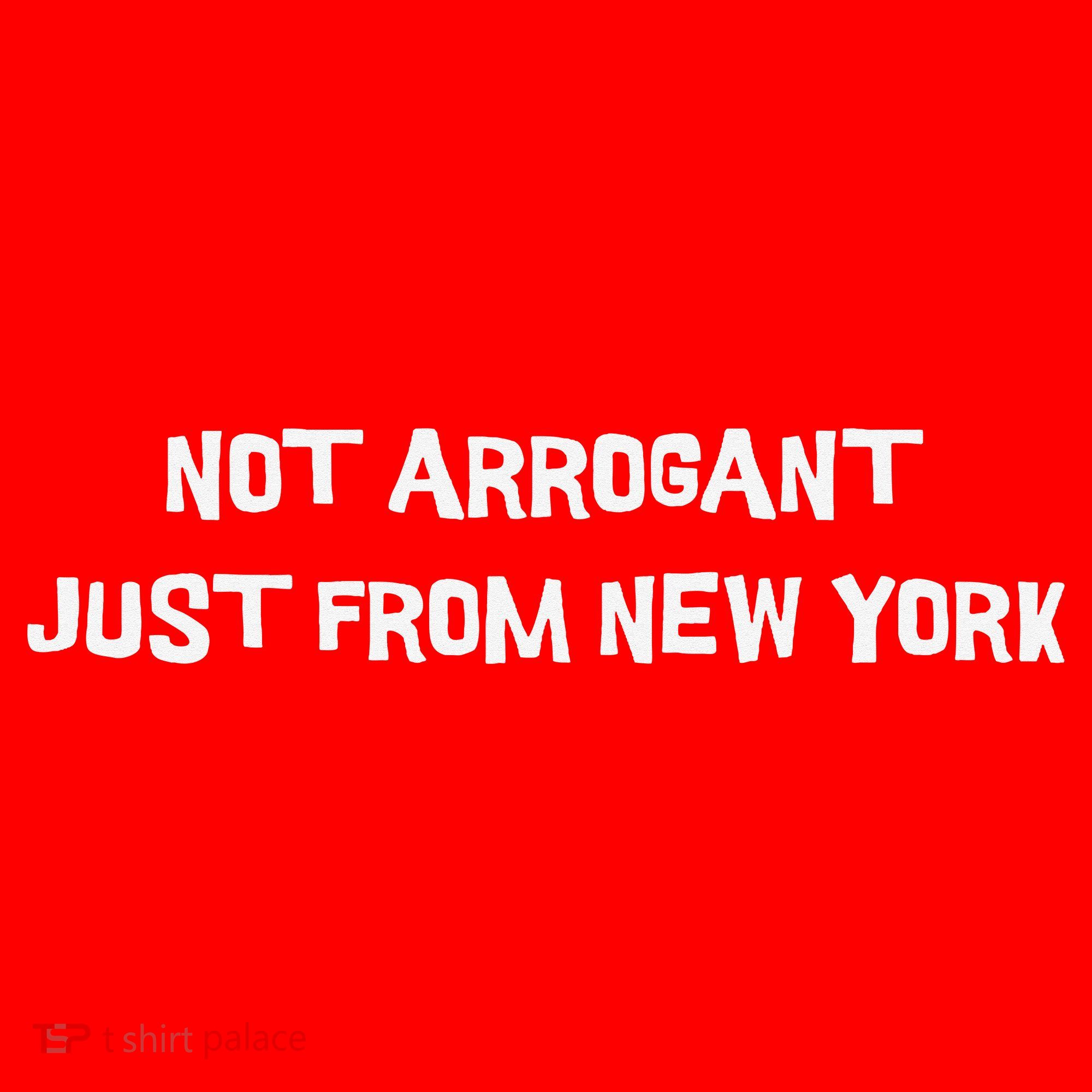 Not Arrogant Just From New York Santa Hat