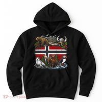 Norway Animal Kingdom Flag Hoodie thumb 0