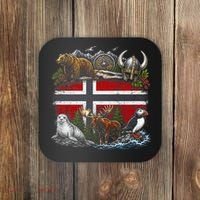 Norway Animal Kingdom Flag Coaster thumb 0
