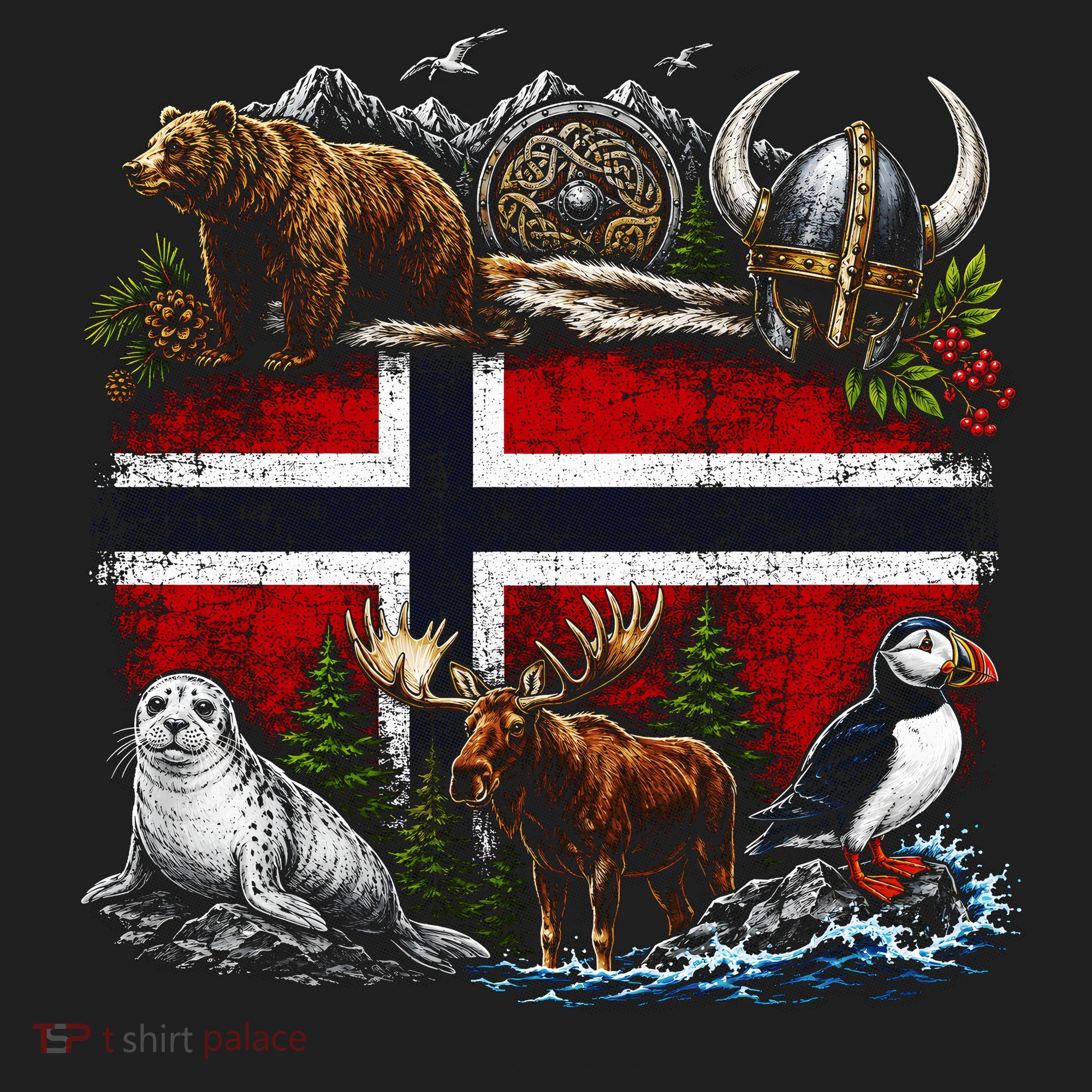 Norway Animal Kingdom Flag Tumbler