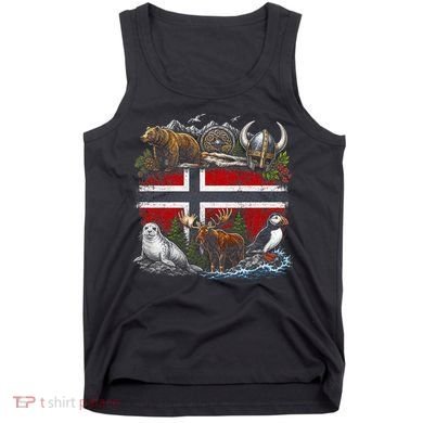 Norway Animal Kingdom Flag Tank Top