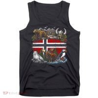 Norway Animal Kingdom Flag Tank Top thumb 0