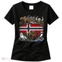 Norway Animal Kingdom Flag Women's T-Shirt thumb 0