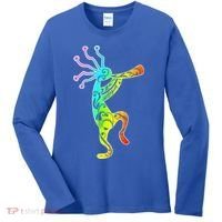 Native American Kokopelli Flute Gift Women's Long Sleeve Shirt thumb 0
