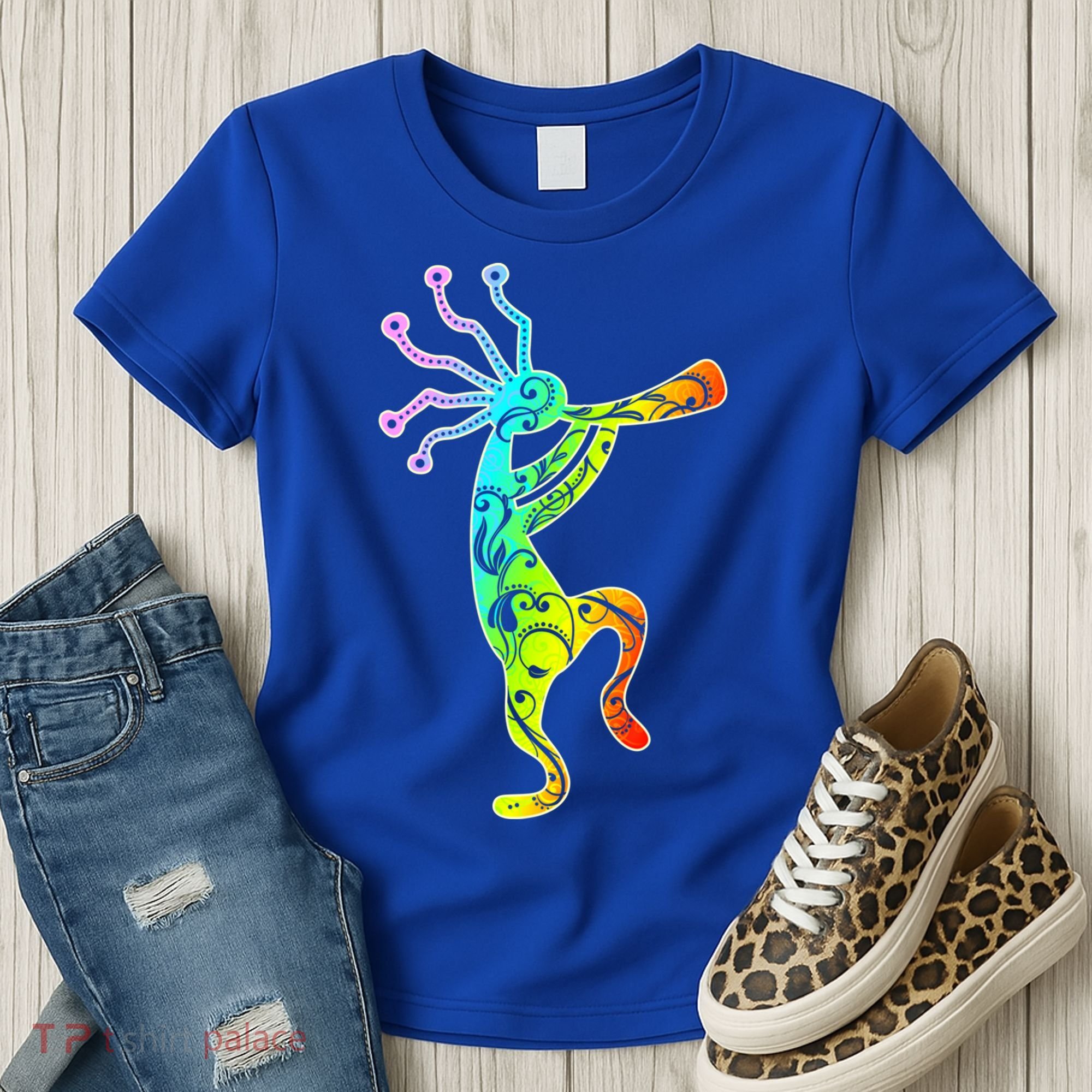 Native American Kokopelli Flute Gift Women's T-Shirt