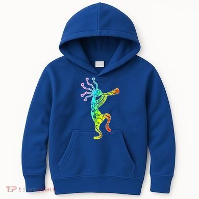 Native American Kokopelli Flute Gift Kids Hoodie
