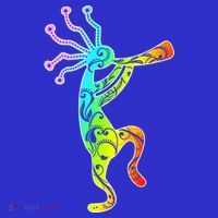 Native American Kokopelli Flute Gift Kids T-Shirt thumb 4