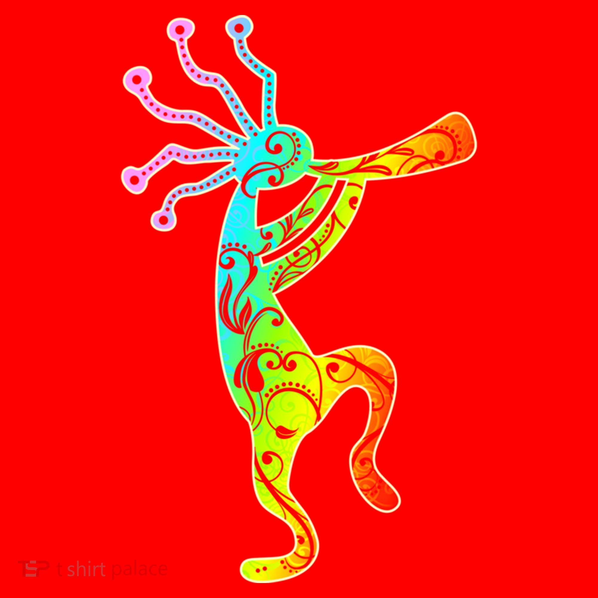 Native American Kokopelli Flute Gift Santa Hat
