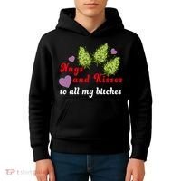 Nugs And Kisses To All My Bitches Kids Hoodie thumb 4