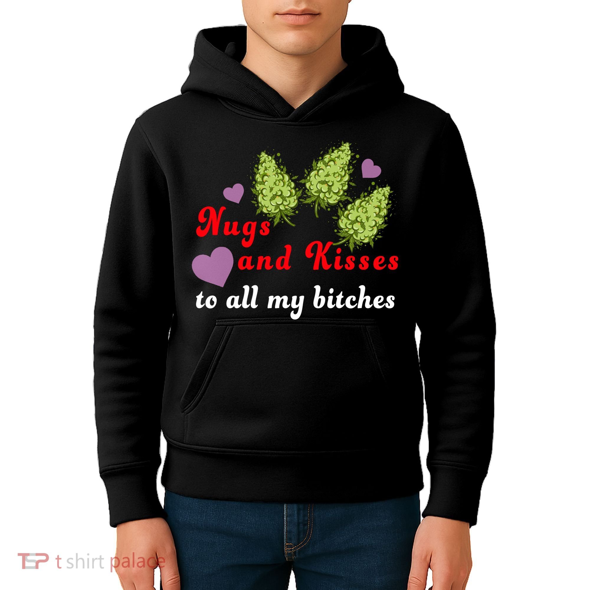 Nugs And Kisses To All My Bitches Kids Hoodie