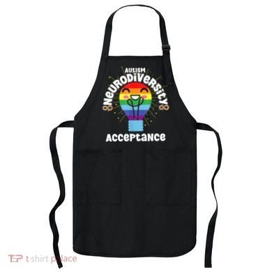 Neurodiversity Acceptance Kawaii Encourage Diversity Apron