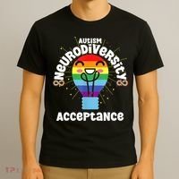 Neurodiversity Acceptance Kawaii Encourage Diversity T-Shirt thumb 3