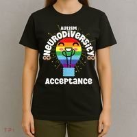 Neurodiversity Acceptance Kawaii Encourage Diversity T-Shirt thumb 4
