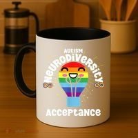 Neurodiversity Acceptance Kawaii Encourage Diversity Coffee Mug thumb 4