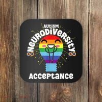 Neurodiversity Acceptance Kawaii Encourage Diversity Coaster thumb 0