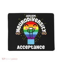 Neurodiversity Acceptance Kawaii Encourage Diversity Mousepad thumb 0