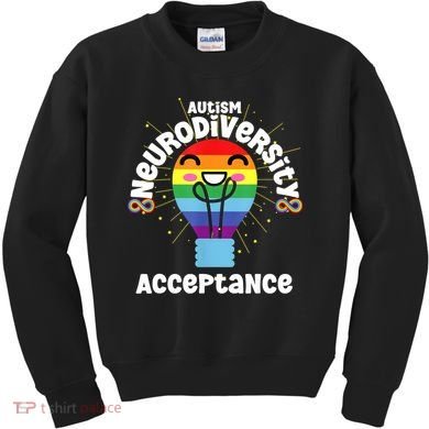 Neurodiversity Acceptance Kawaii Encourage Diversity Kids Sweatshirt