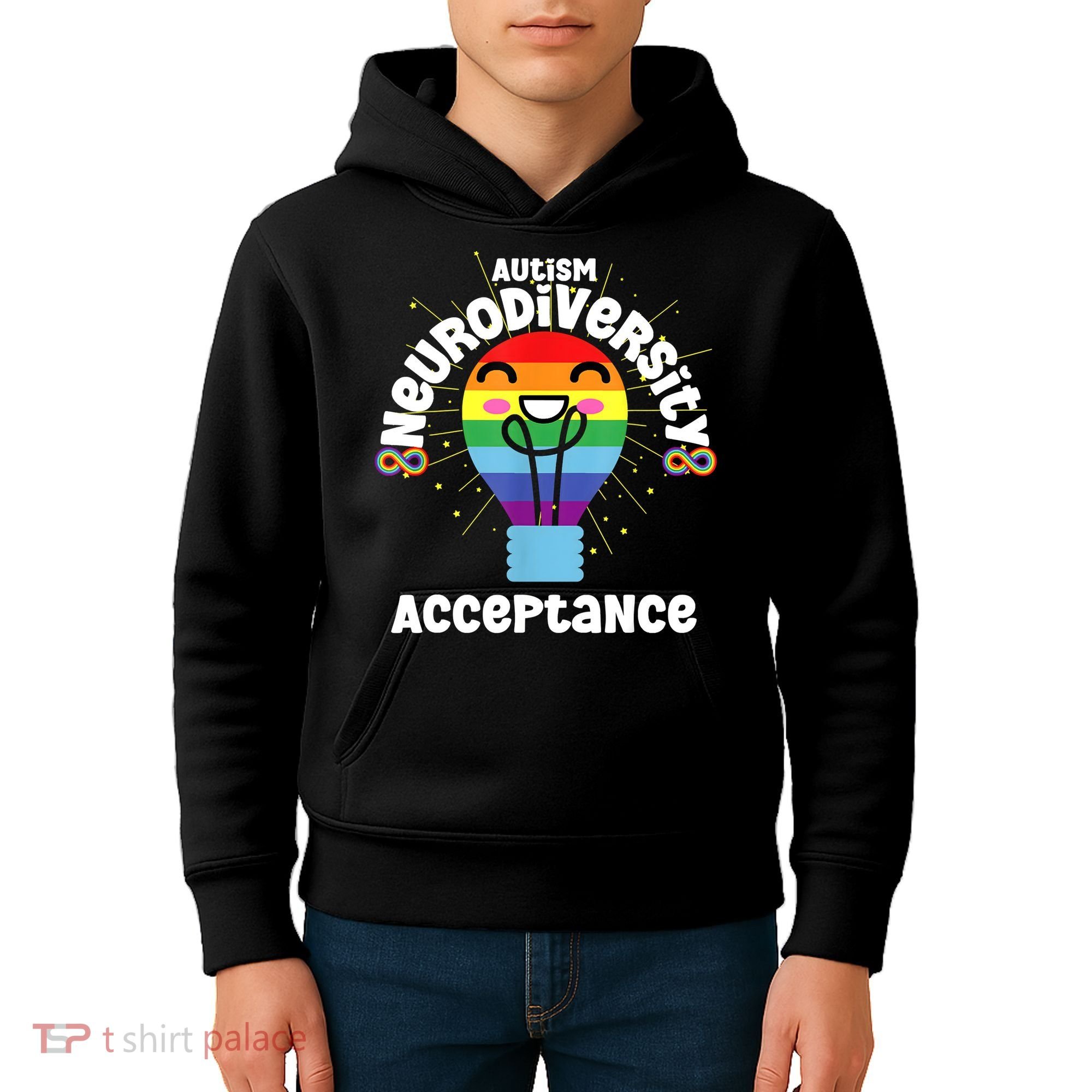 Neurodiversity Acceptance Kawaii Encourage Diversity Kids Hoodie