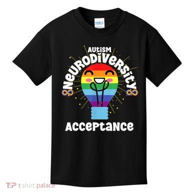 Neurodiversity Acceptance Kawaii Encourage Diversity Kids T-Shirt