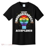 Neurodiversity Acceptance Kawaii Encourage Diversity Kids T-Shirt thumb 0