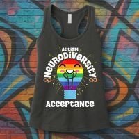 Neurodiversity Acceptance Kawaii Encourage Diversity Women's Tank Top thumb 3