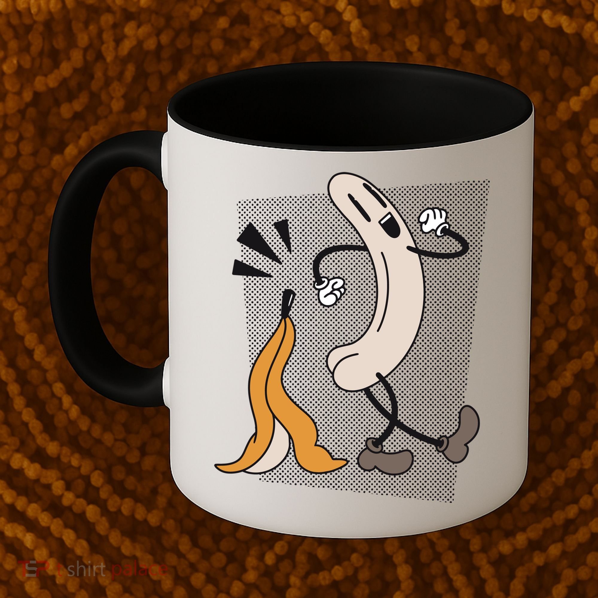 Naked Banana Retro Cartoon Coffee Mug