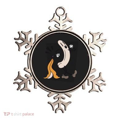Naked Banana Retro Cartoon Ornament