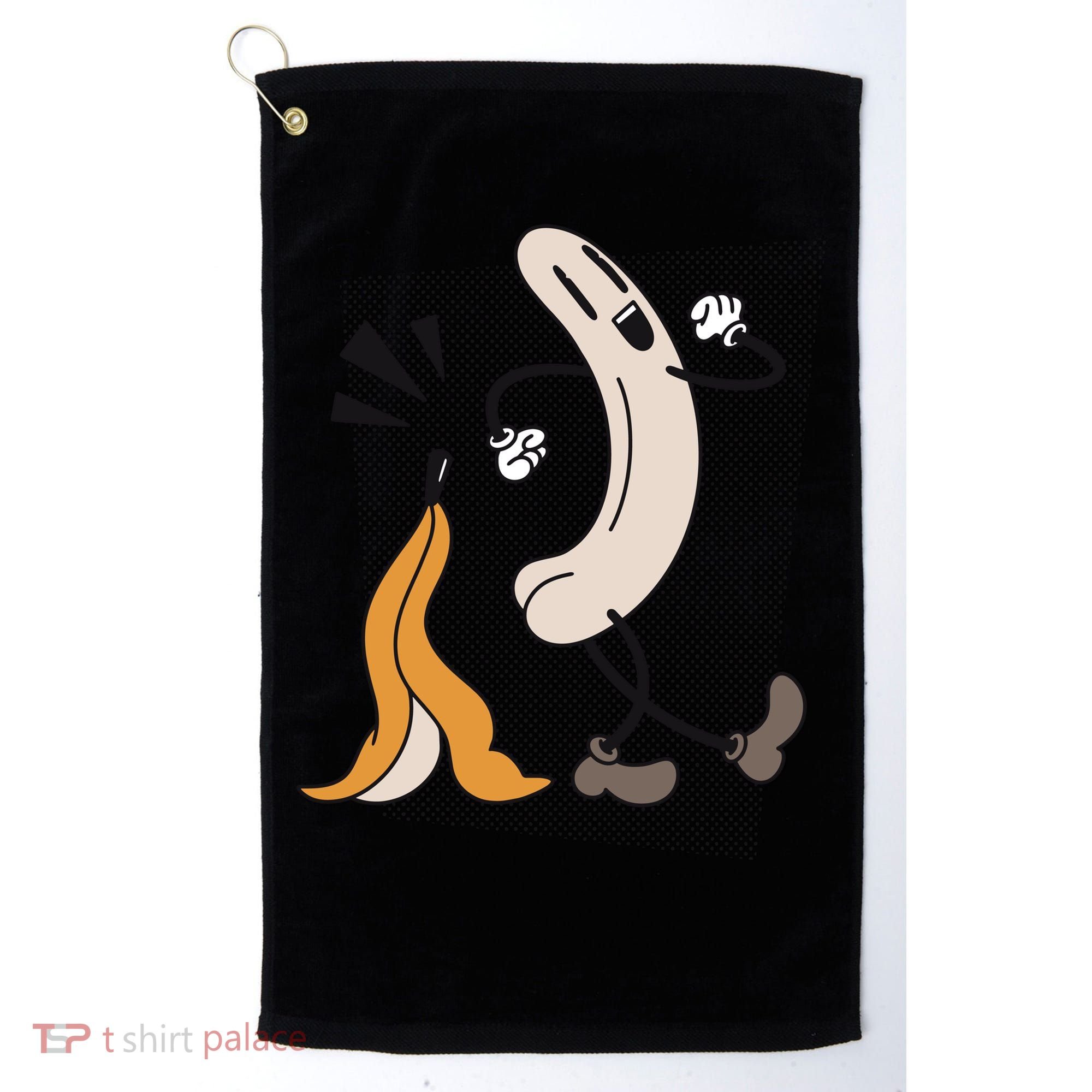 Naked Banana Retro Cartoon Golf Towel