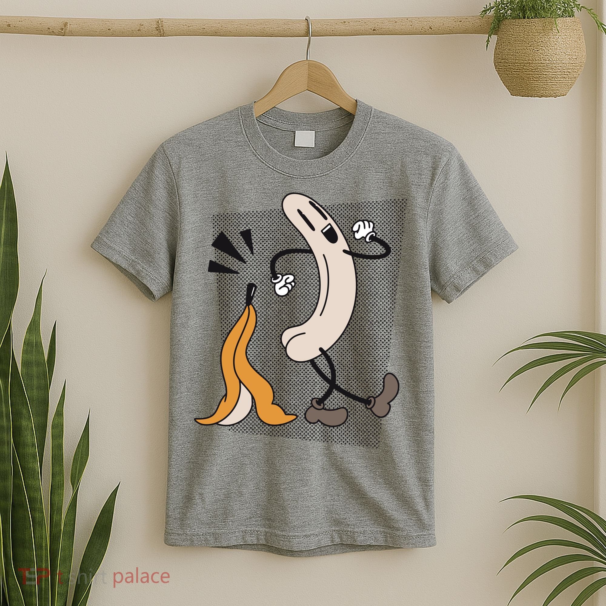 Naked Banana Retro Cartoon T-Shirt