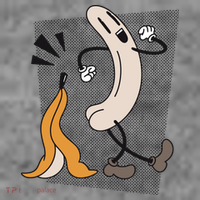 Naked Banana Retro Cartoon Women's Hoodie thumb 2