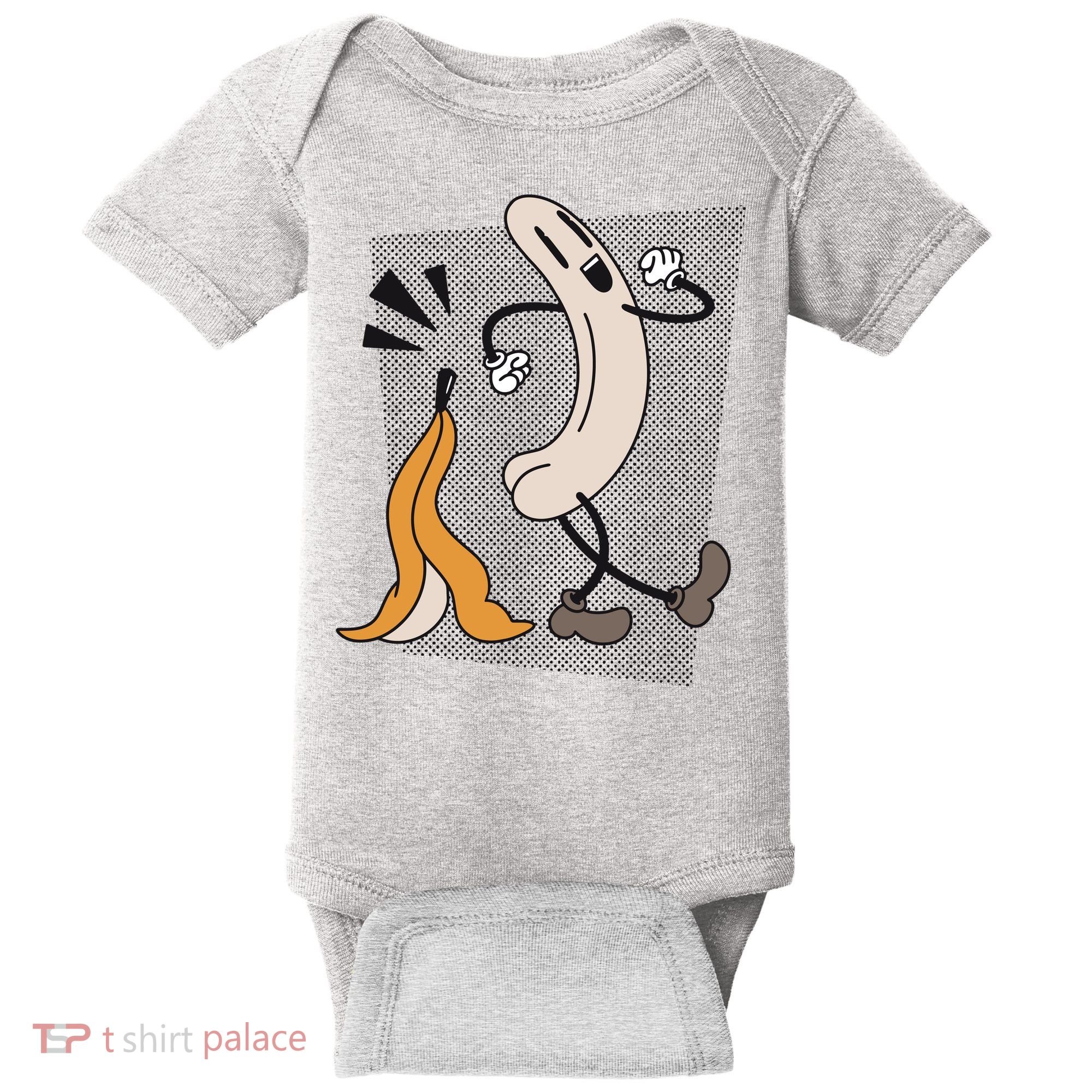 Naked Banana Retro Cartoon Baby Bodysuit