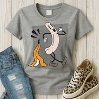 Naked Banana Retro Cartoon Women's T-Shirt thumb 3