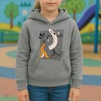 Naked Banana Retro Cartoon Kids Hoodie thumb 3