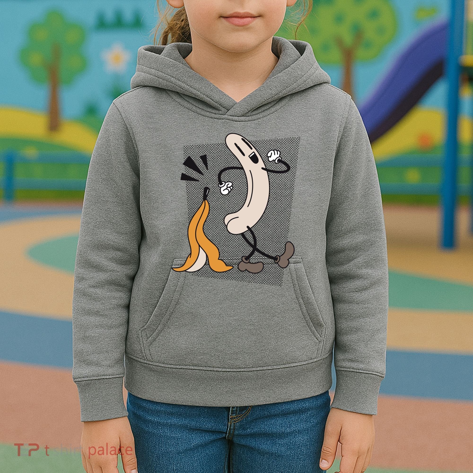 Naked Banana Retro Cartoon Kids Hoodie