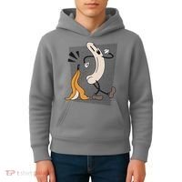 Naked Banana Retro Cartoon Kids Hoodie thumb 4