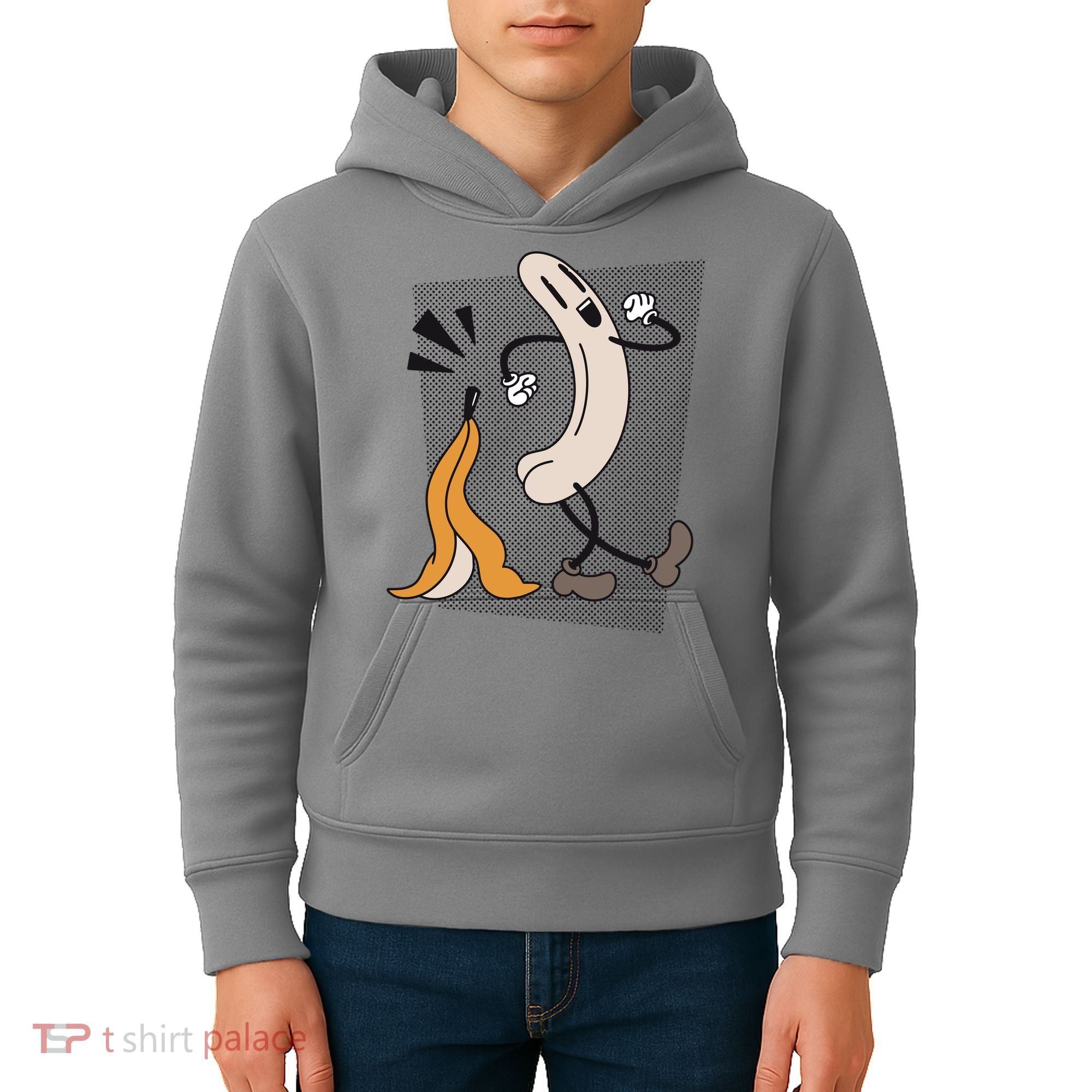 Naked Banana Retro Cartoon Kids Hoodie