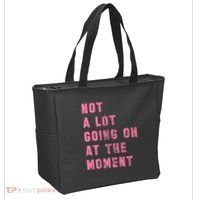 Not A Lot Going On At The Moment Pink Tote Bag thumb 2